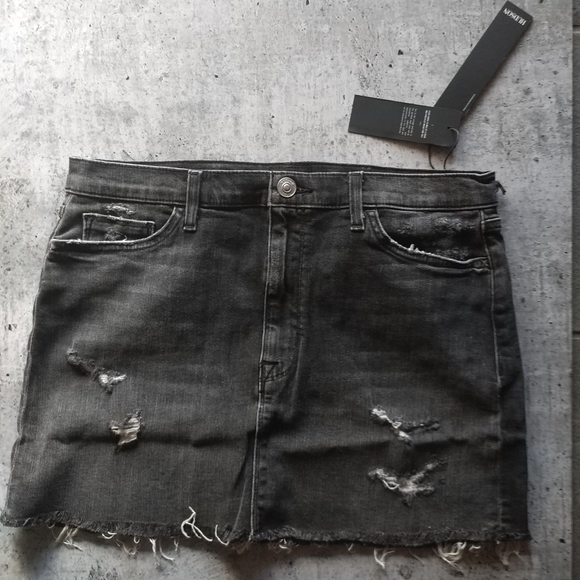 NWT Hudson Black Denim Mini Skirt - Picture 6 of 11